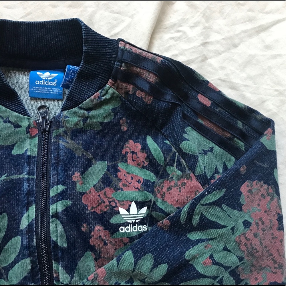 floral adidas sweater